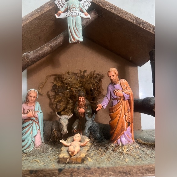 Handcrafted Vintage Made In Italy Hand painted Nativity Three Wise Men Beautiful - Picture 3 of 16